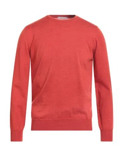 Kangra Cashmere Kangra Man Sweater Rust Size 38 Wool