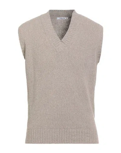 Kangra Cashmere Kangra Man Sweater Sand Size 38 Cotton, Polyester, Polyamide In Gray
