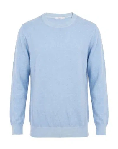 Kangra Cashmere Kangra Man Sweater Sky Blue Size 42 Cashmere