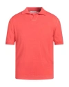 Kangra Cashmere Kangra Man Sweater Tomato Red Size 46 Cotton In Tomato Red