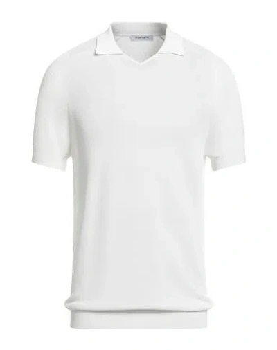 Kangra Cashmere Kangra Man Sweater White Size 32 Viscose