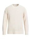 Kangra Cashmere Kangra Man Sweater White Size 40 Cotton, Polyester, Polyamide