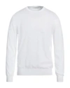 Kangra Cashmere Kangra Man Sweater White Size 44 Cotton In White