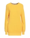 Kangra Cashmere Kangra Man Sweater Yellow Size 40 Wool, Cashmere In Yellow