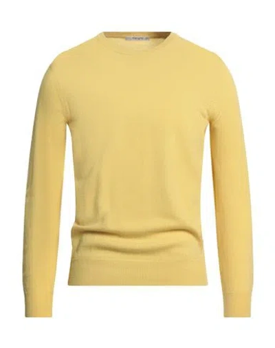 Kangra Cashmere Kangra Man Sweater Yellow Size 44 Wool