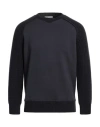 Kangra Cashmere Kangra Man Sweatshirt Navy Size 40 Merino Wool, Cotton In Navy Blue