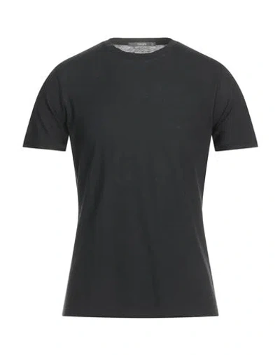 Kangra Cashmere Kangra Man T-shirt Black Size 36 Cotton