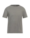 Kangra Cashmere Kangra Man T-shirt Grey Size 36 Cotton, Elastane