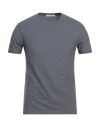 Kangra Cashmere Kangra Man T-shirt Grey Size 38 Cotton In Grey
