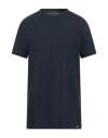 Kangra Cashmere Kangra Man T-shirt Midnight Blue Size 42 Cotton