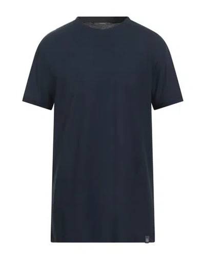 Kangra Cashmere Kangra Man T-shirt Midnight Blue Size 42 Cotton