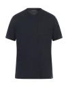 Kangra Cashmere Kangra Man T-shirt Navy Size 38 Cotton, Elastane