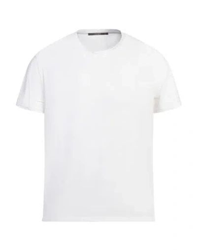 Kangra Cashmere Kangra Man T-shirt White Size 40 Cotton