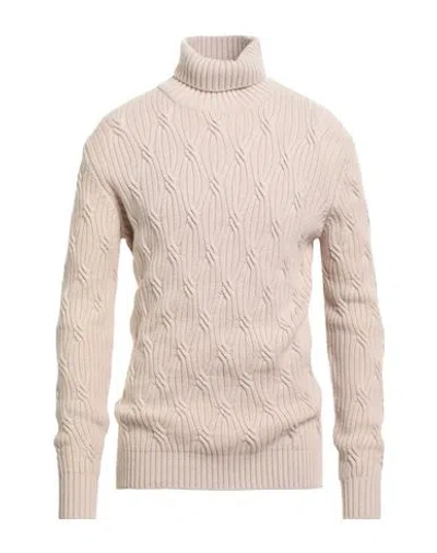 Kangra Cashmere Kangra Man Turtleneck Beige Size 46 Wool