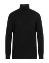 Kangra Cashmere Kangra Man Turtleneck Black Size 48 Wool