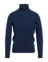 Kangra Cashmere Kangra Man Turtleneck Blue Size 46 Wool, Cashmere