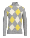 Kangra Cashmere Kangra Man Turtleneck Grey Size 38 Wool