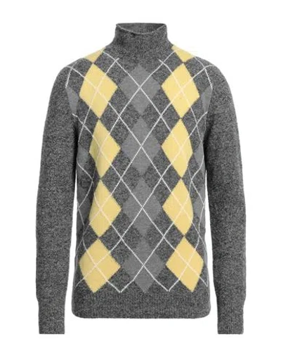 Kangra Cashmere Kangra Man Turtleneck Grey Size 40 Wool, Polyamide, Cotton