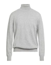 Kangra Cashmere Kangra Man Turtleneck Light Grey Size 46 Wool