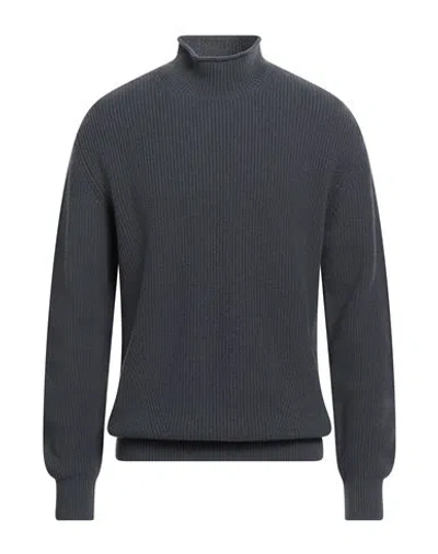 Kangra Cashmere Kangra Man Turtleneck Lead Size 44 Merino Wool In Gray