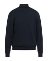 Kangra Cashmere Kangra Man Turtleneck Midnight Blue Size 46 Wool