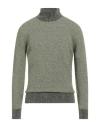 Kangra Cashmere Kangra Man Turtleneck Military Green Size 42 Wool, Cotton, Alpaca Wool, Polyamide