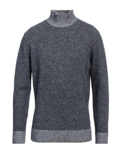Kangra Cashmere Kangra Man Turtleneck Navy Size 42 Wool, Cotton, Alpaca Wool, Polyamide
