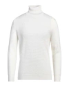 Kangra Cashmere Kangra Man Turtleneck White Size 42 Merino Wool