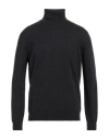 Kangra Cashmere Kangra Man Turtleneck Steel Grey Size 44 Wool In Brown