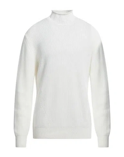 Kangra Cashmere Kangra Man Turtleneck White Size 42 Merino Wool