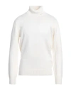 Kangra Cashmere Kangra Man Turtleneck White Size 46 Wool