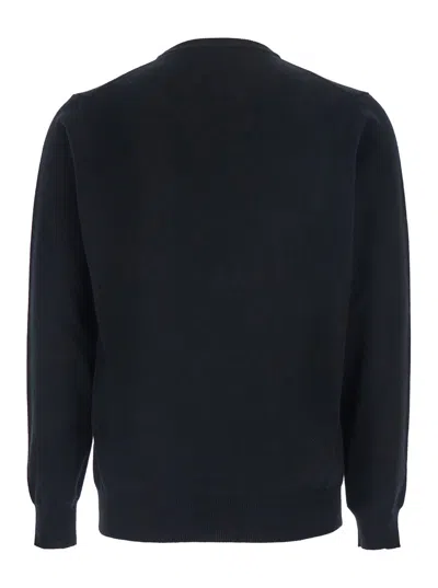 Kangra Cashmere Crewneck Sweater In Blue