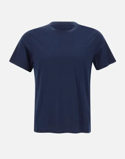 Kangra Cashmere Kangra Midnight Blue Crew Neck T Shirt