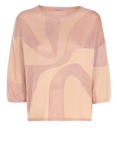 Kangra Cashmere Kangra Pink Lurex Blouse