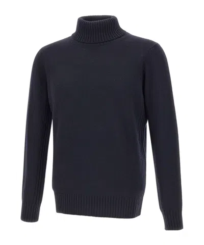 Kangra Cashmere Stockinette-stitch Long-sleeve Polo Shirt In Black