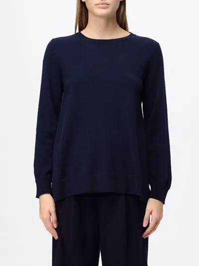 Kangra Cashmere Kangra Slim Fit Pure Wool Crewneck Jumper In Blue