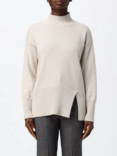 Kangra Cashmere Kangra Slim Fit Wool Roll Neck Jumper In Beige