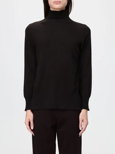 Kangra Cashmere Kangra Sweater Woman Color Brown In Black