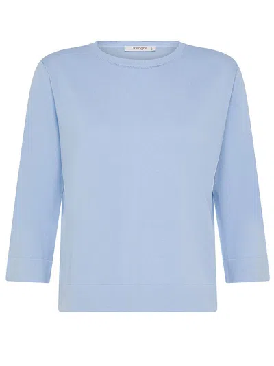 Kangra Cashmere Kangra Sweaters Light Blue
