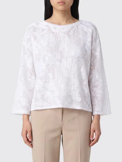 Kangra Cashmere Kangra Top Woman Color White