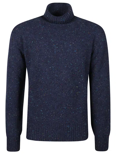 Kangra Cashmere Kangra Turtleneck Sweather In Blue