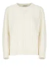 KANGRA CASHMERE KANGRA SWEATERS WHITE