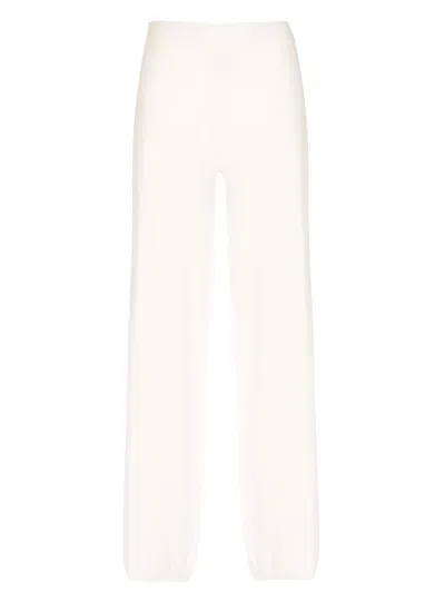 Kangra Cashmere Kangra White Viscose Pants