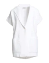 Kangra Cashmere Kangra Woman Blazer White Size 8 Viscose In White