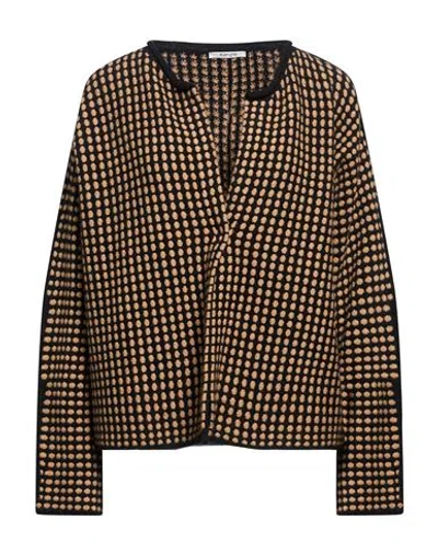 Kangra Cashmere Kangra Woman Cardigan Camel Size L Wool In Brown