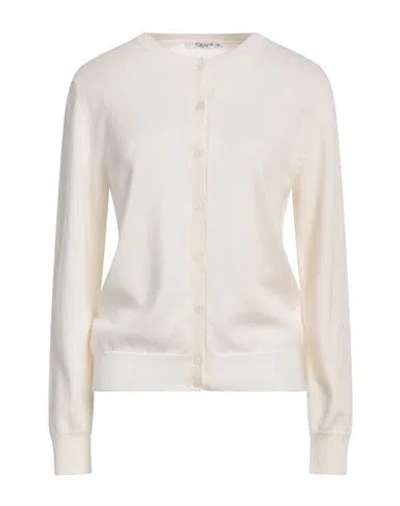 Kangra Cashmere Kangra Woman Cardigan Ivory Size 10 Wool, Silk, Cashmere