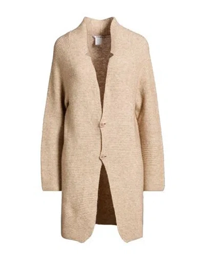 Kangra Cashmere Kangra Woman Cardigan Sand Size 6 Cotton, Alpaca Wool, Polyamide, Wool, Elastane In Brown