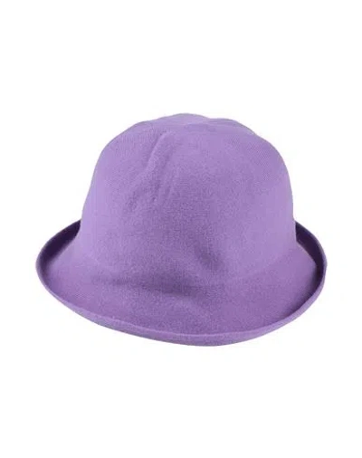 Kangra Cashmere Kangra Woman Hat Purple Size Onesize Wool, Cashmere