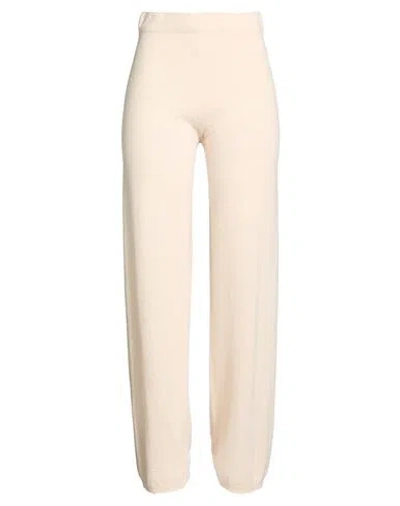 Kangra Cashmere Kangra Woman Pants Beige Size 4 Wool, Cashmere In Neutral