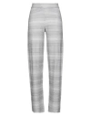 Kangra Cashmere Kangra Woman Pants Grey Size 6 Viscose, Cotton, Metallic Polyester In Grey